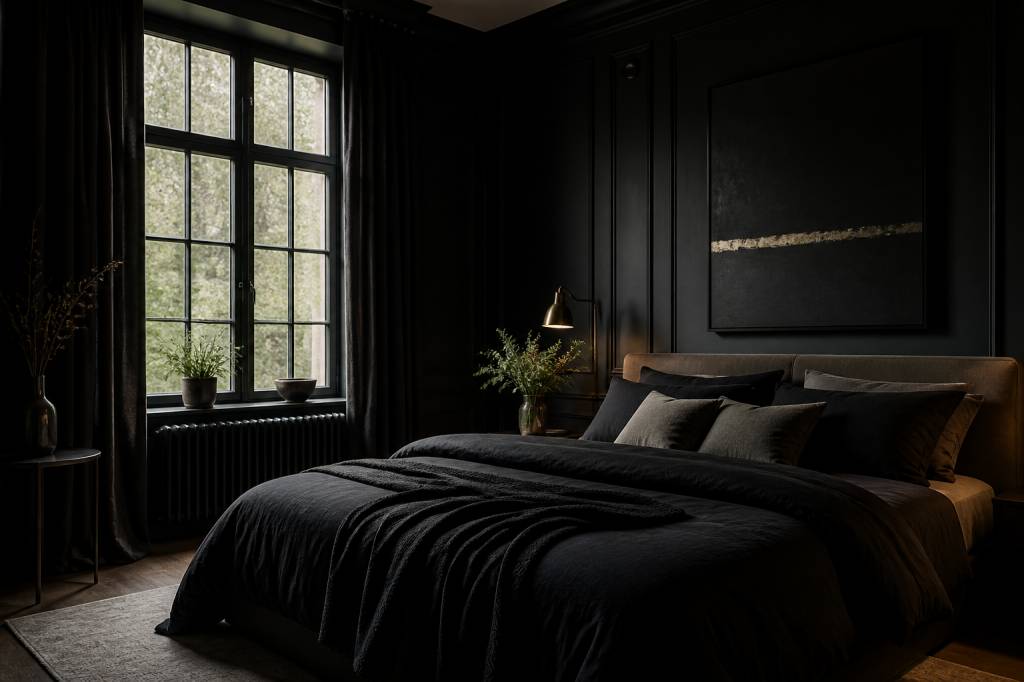 Black rooms : idées de décoration intérieure sombre et élégante